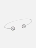 Tess Bangle in Rhodium