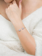 Tess Bangle in Rhodium