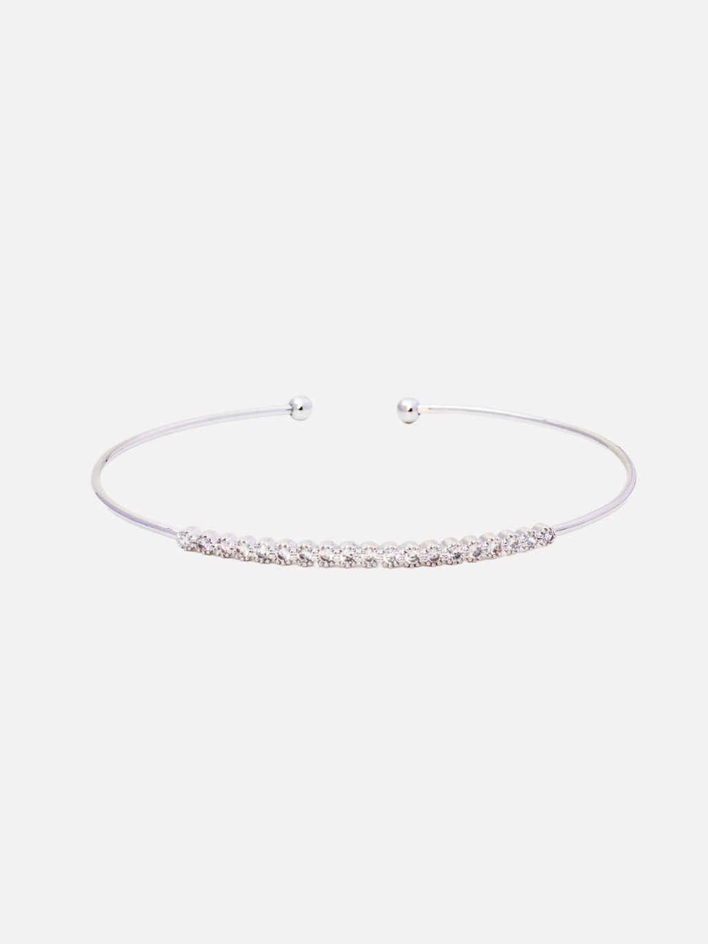 Tori Bangle in Rhodium