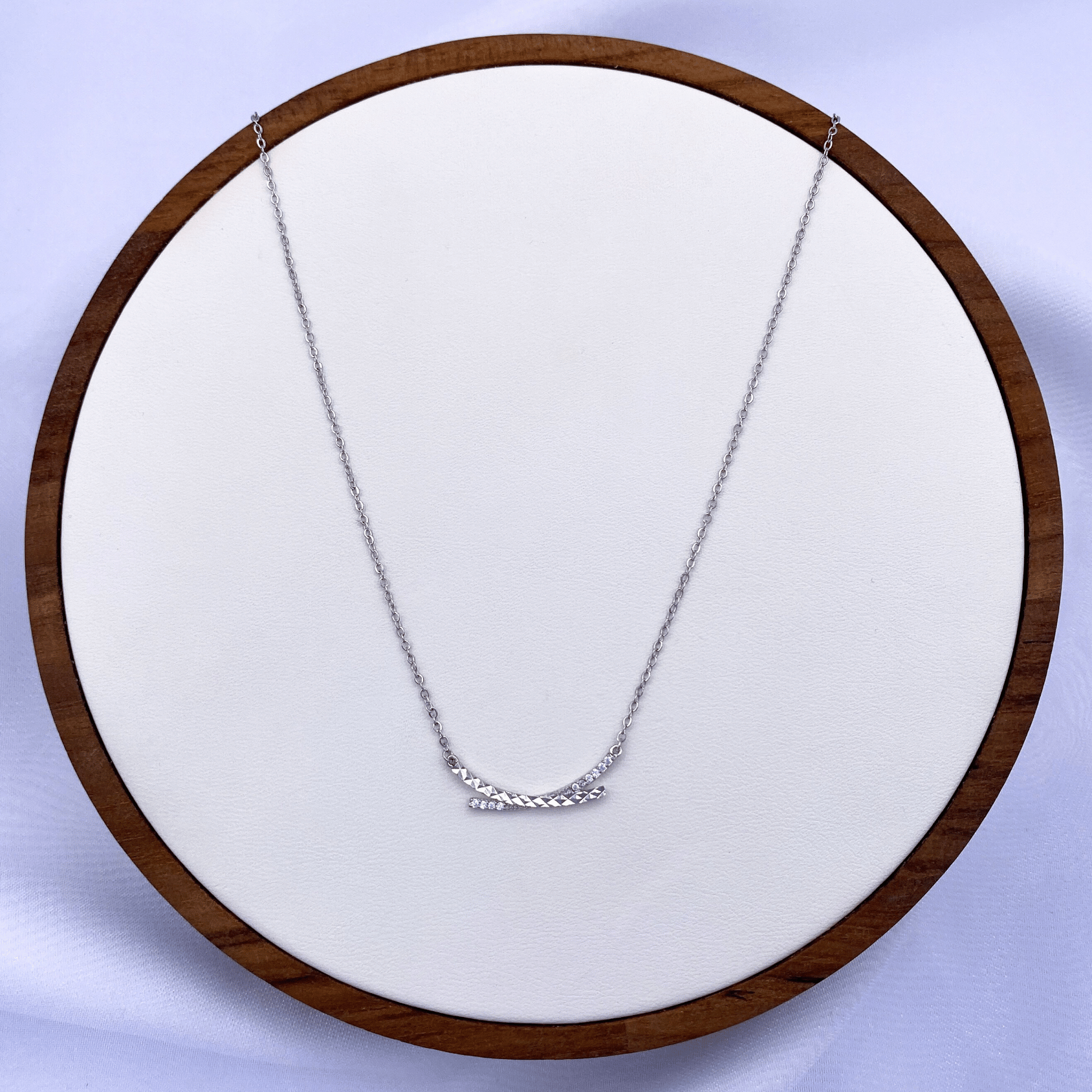 Valerie Necklace in Rhodium