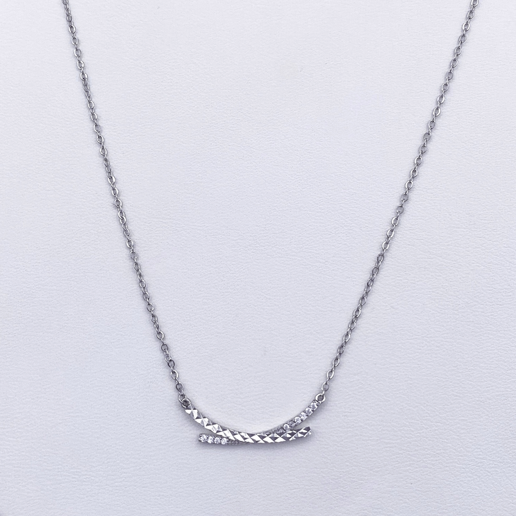 Valerie Necklace in Rhodium