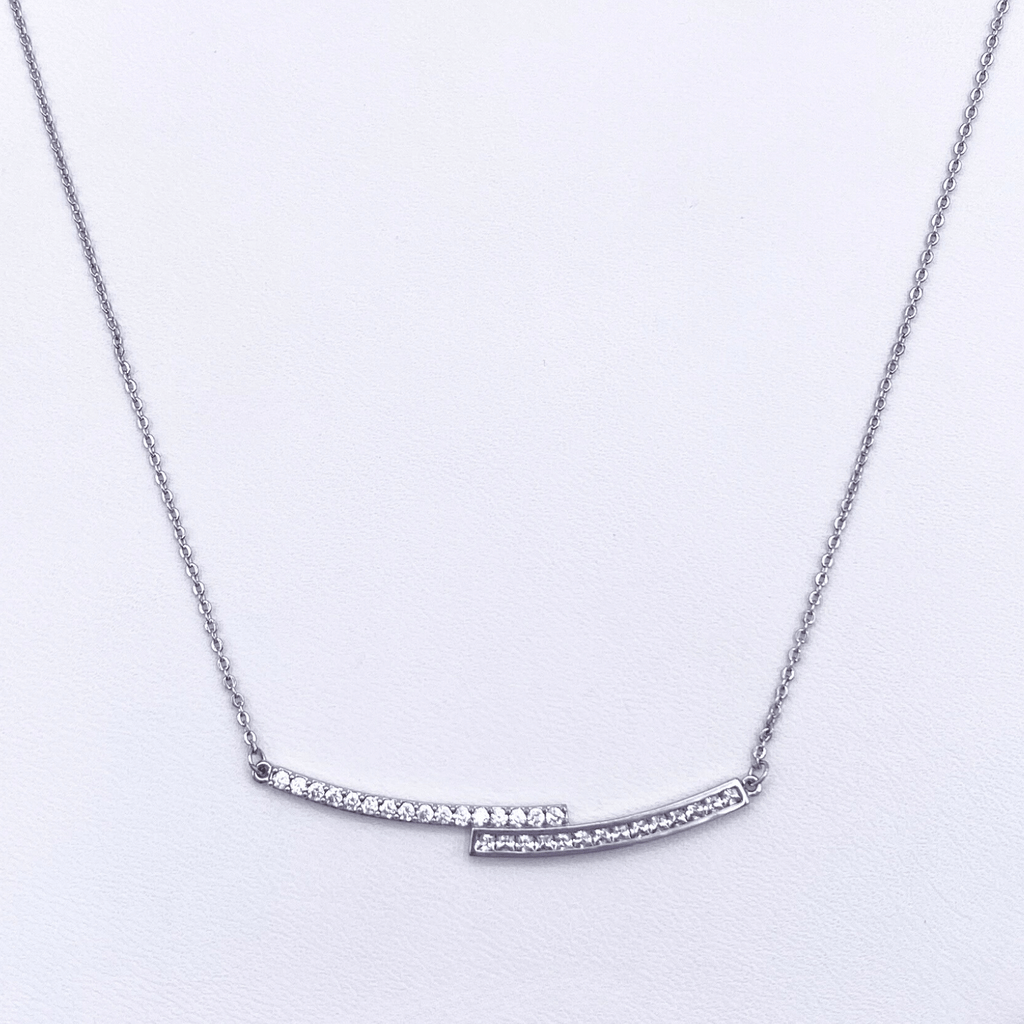 Vaz Necklace in Rhodium