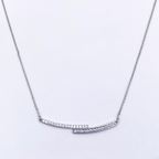 Vaz Necklace in Rhodium