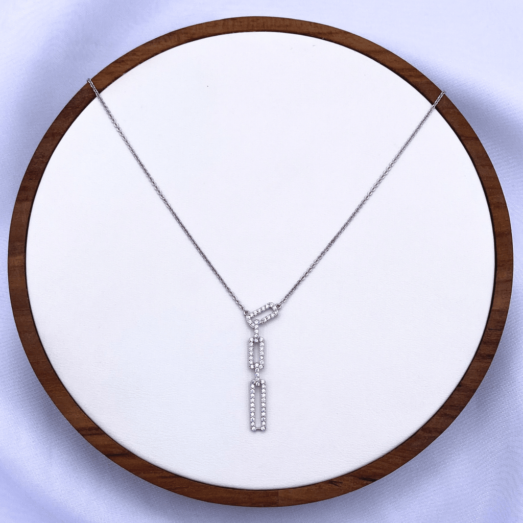 Vielle Necklace in Rhodium