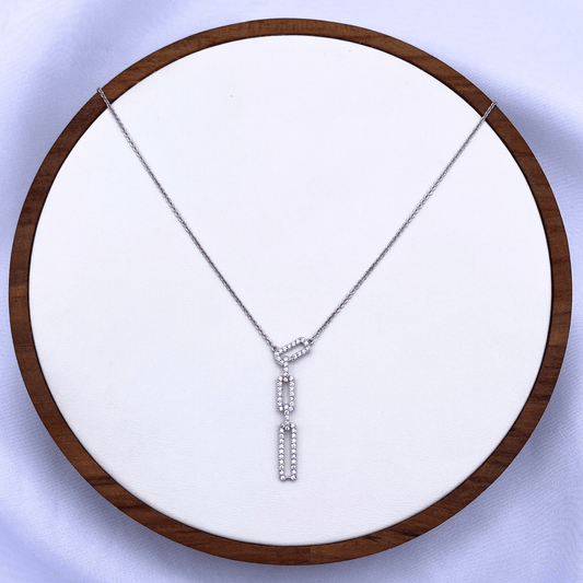 Vielle Necklace in Rhodium