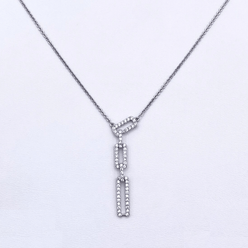 Vielle Necklace in Rhodium