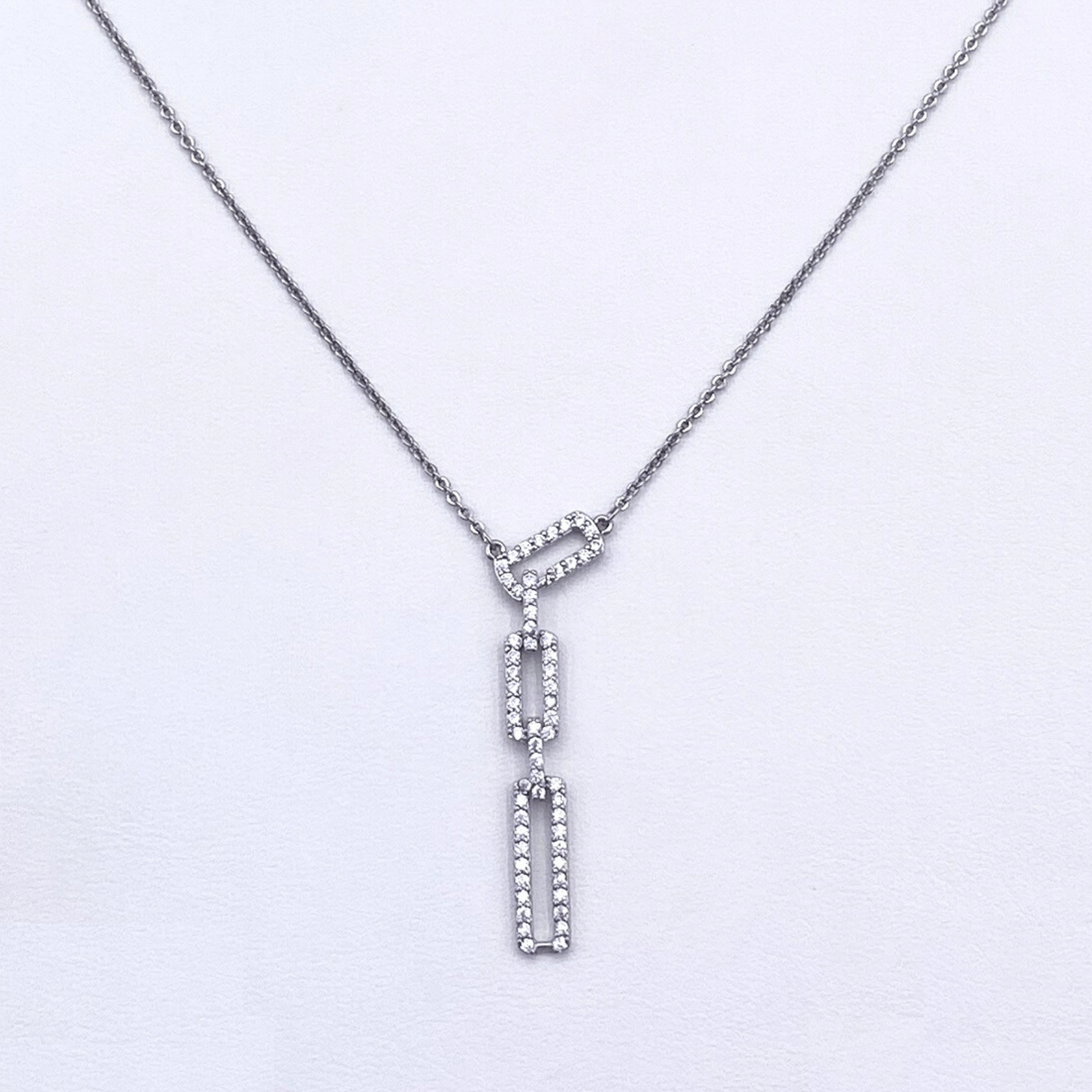 Vielle Necklace in Rhodium