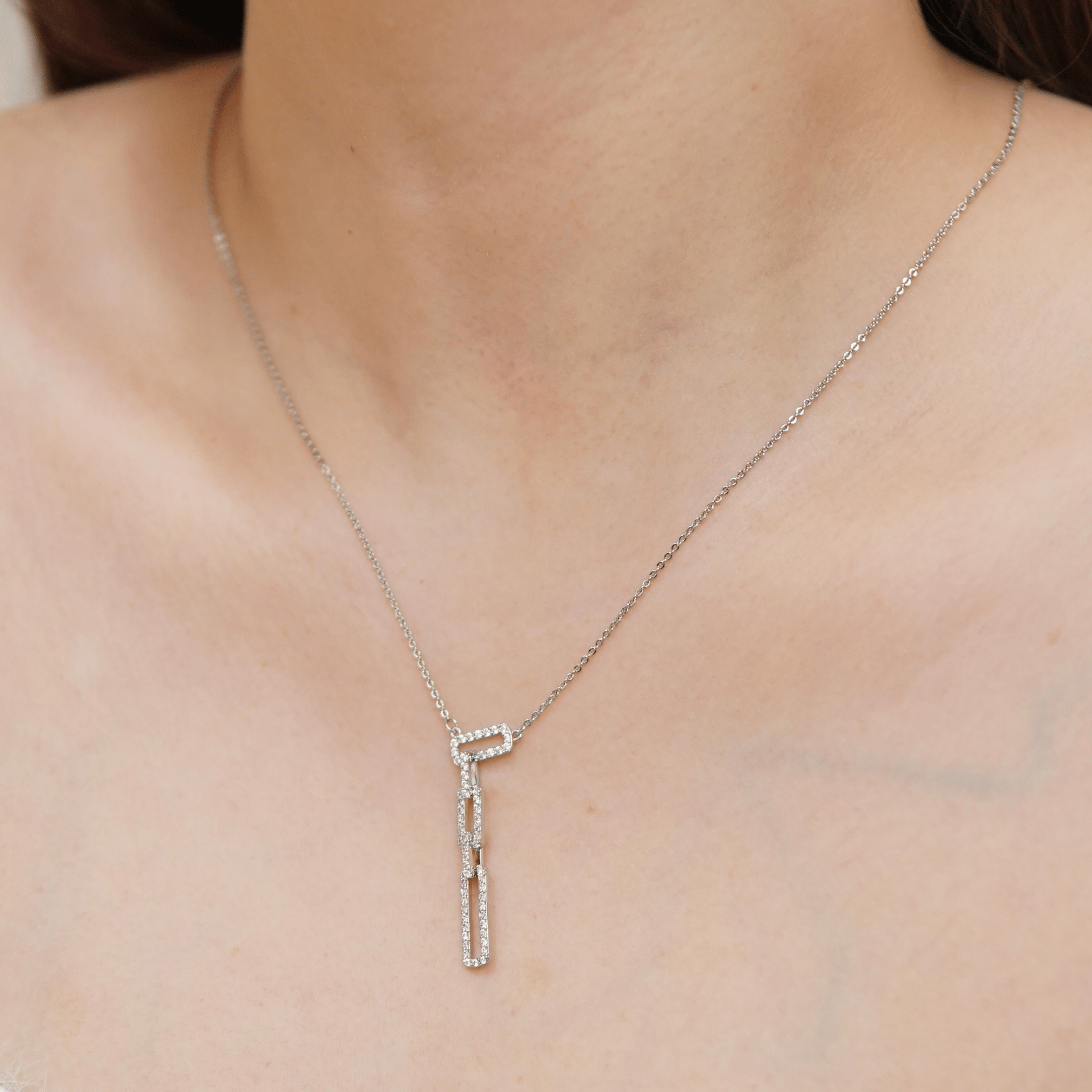 Vielle Necklace in Rhodium