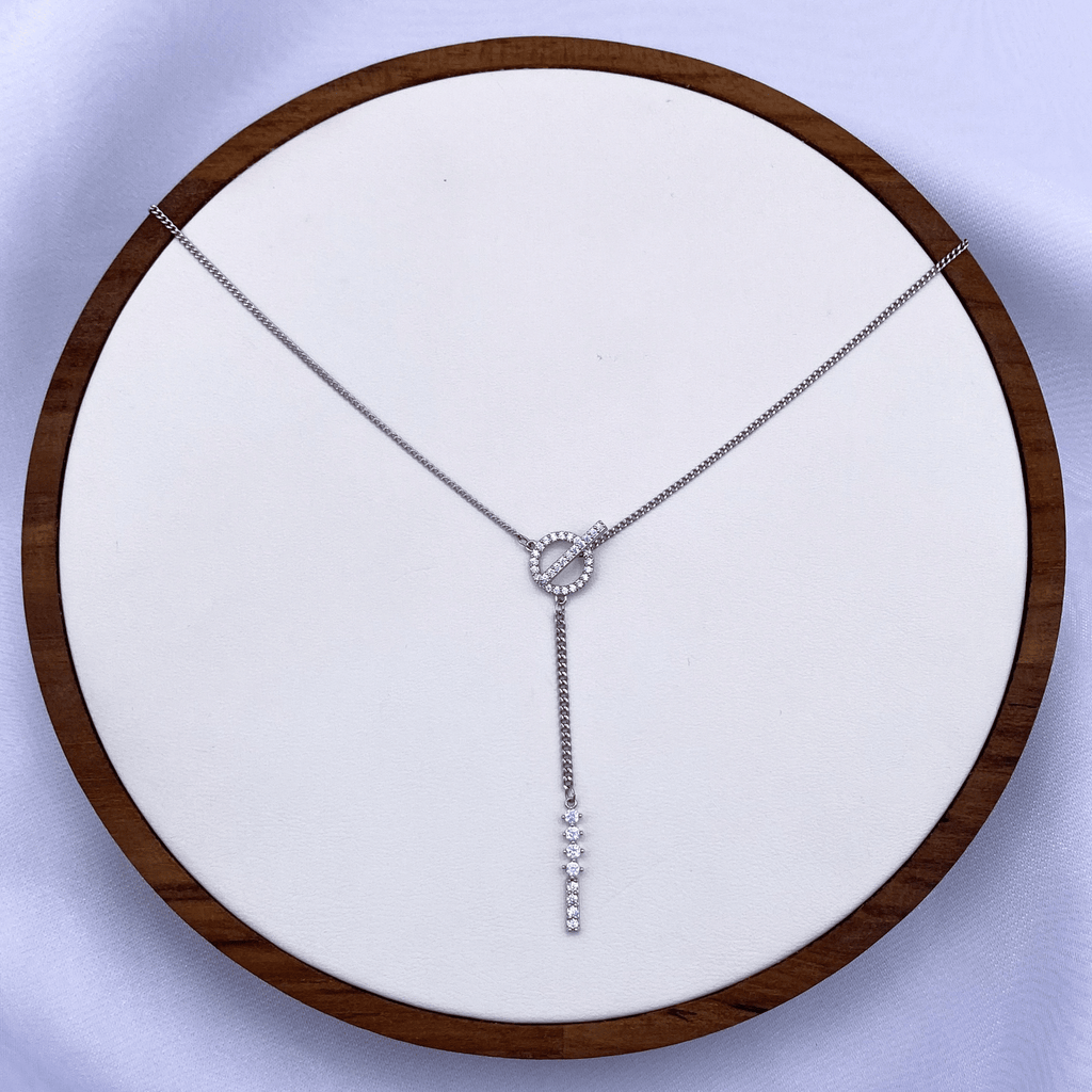 Voanne Necklace in Rhodium