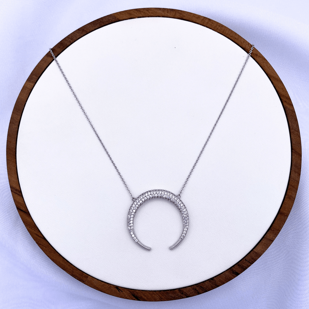 Vyl Necklace in Rhodium