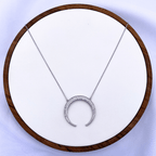 Vyl Necklace in Rhodium