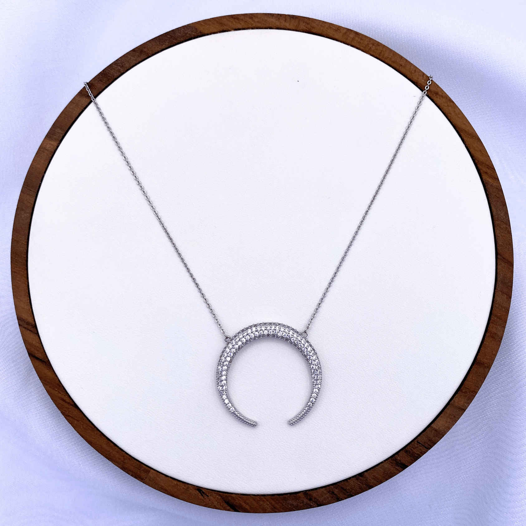 Vyl Necklace in Rhodium