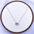 Ozella Necklace in Rhodium