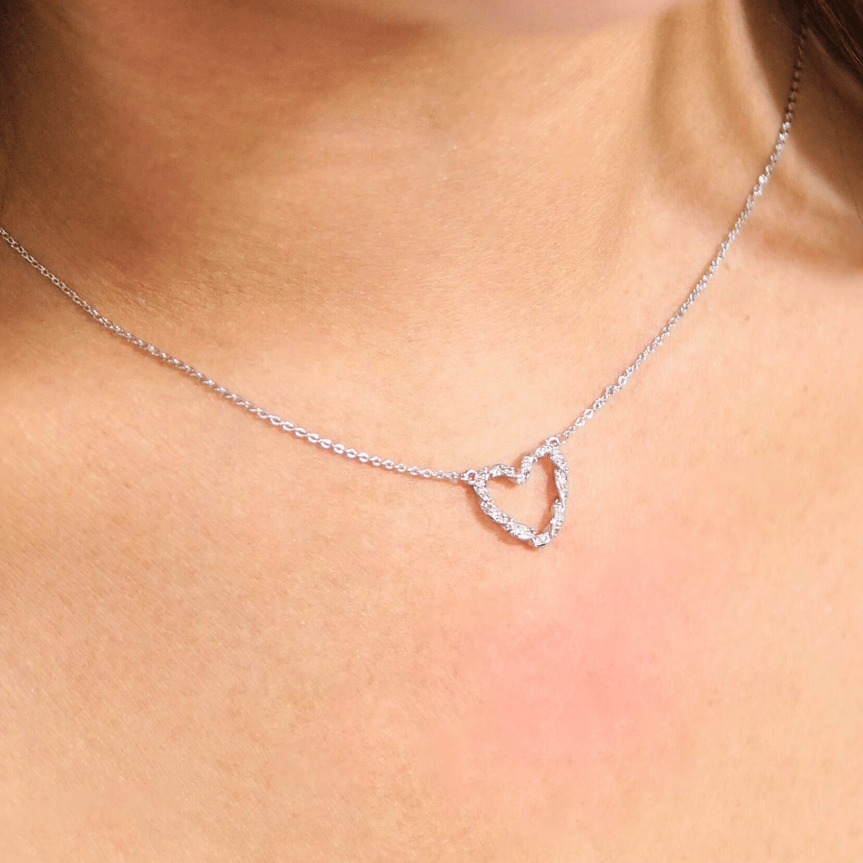 Orsina Necklace in Rhodium