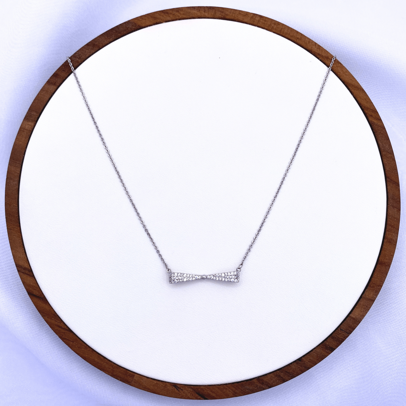 Olenna Necklace in Rhodium