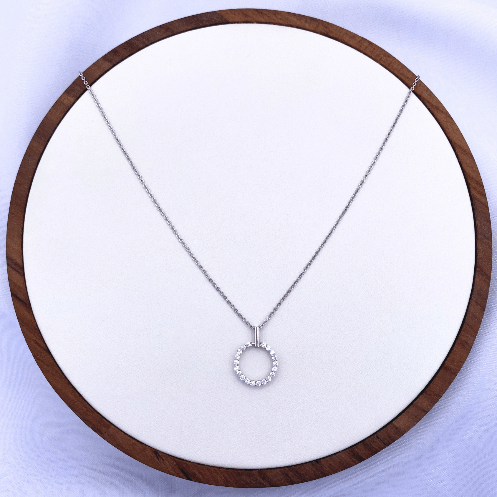 Vitani Necklace in Rhodium