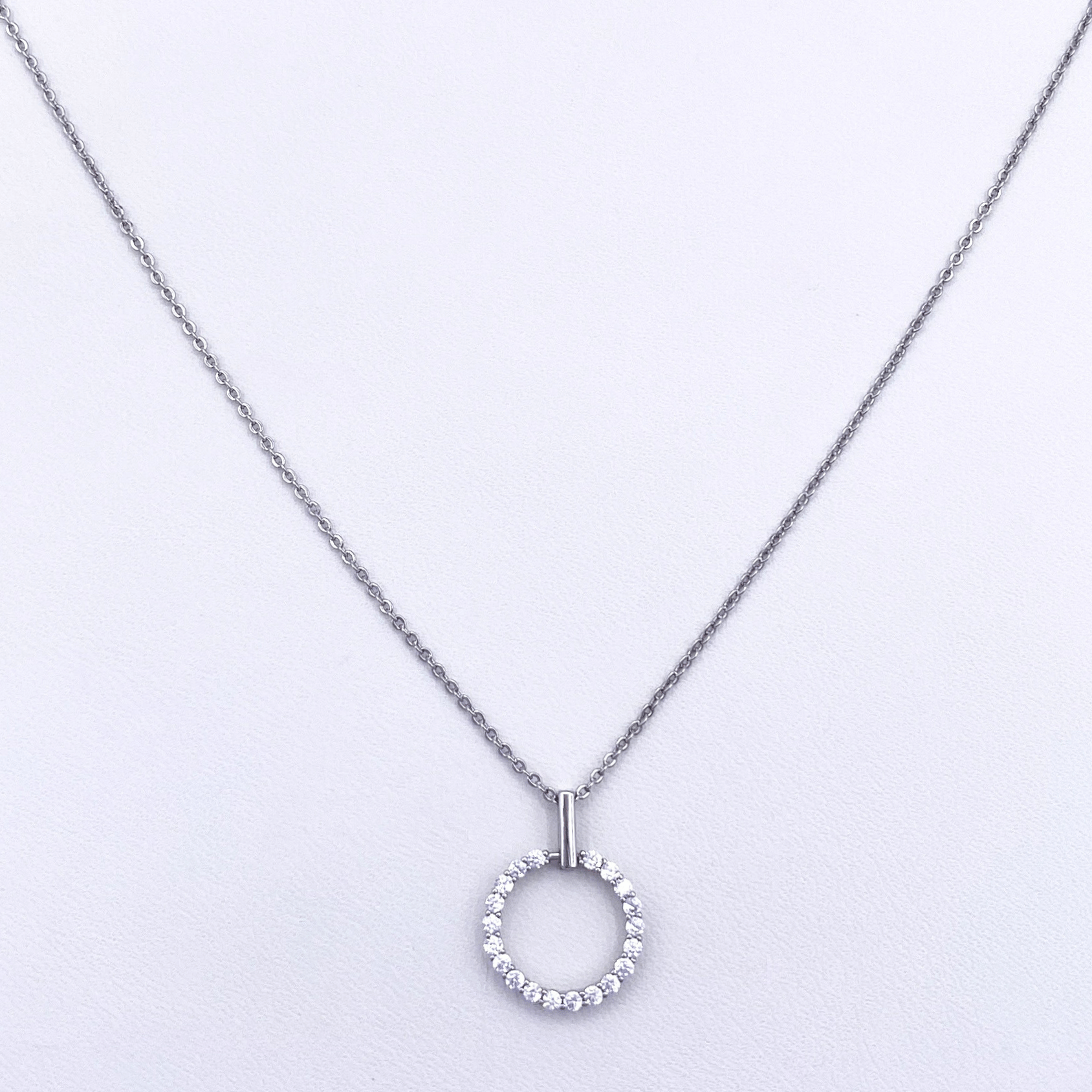 Vitani Necklace in Rhodium