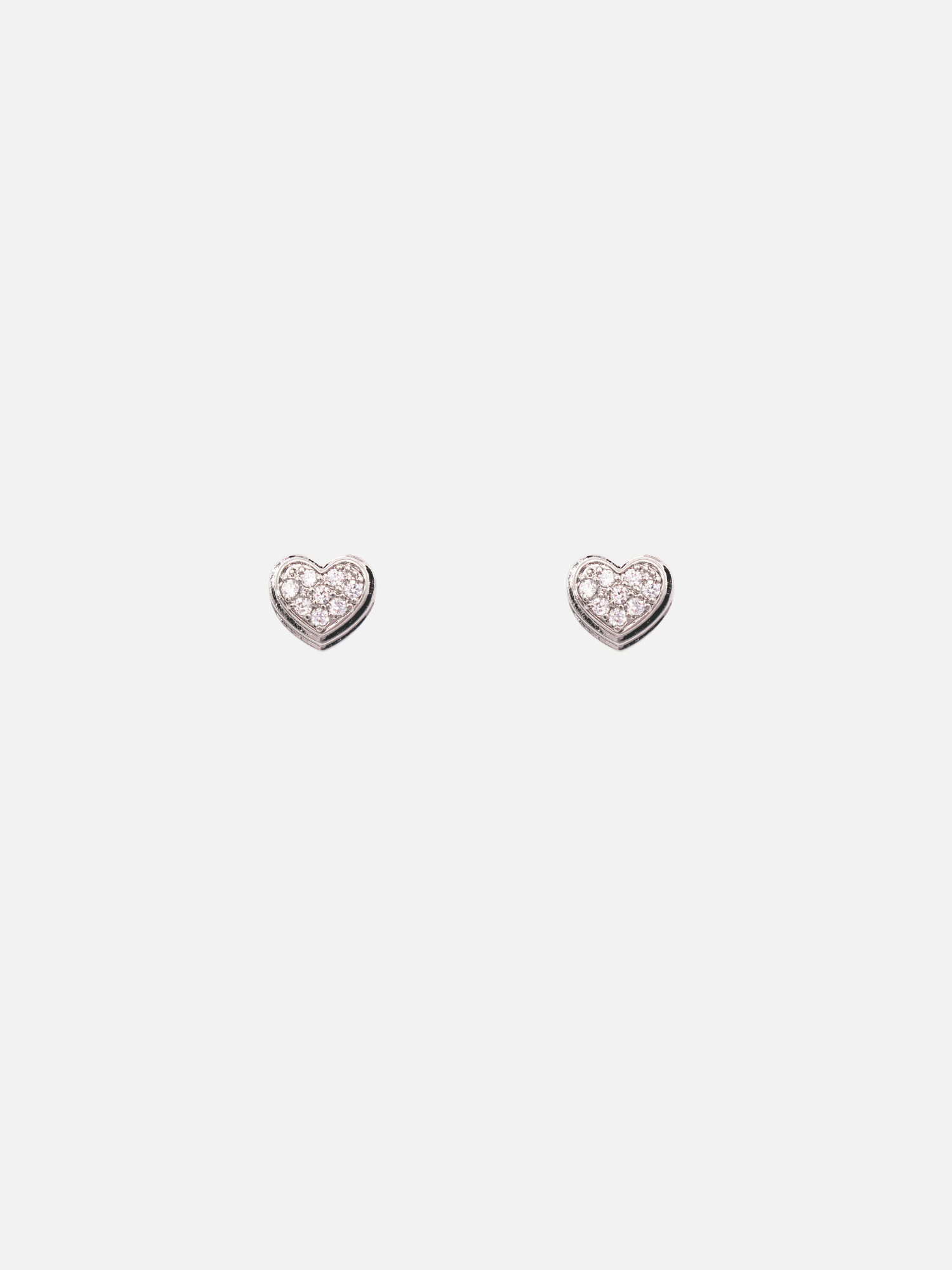 Vivienne Studs in Rhodium