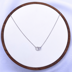 Vynie Necklace in Rhodium