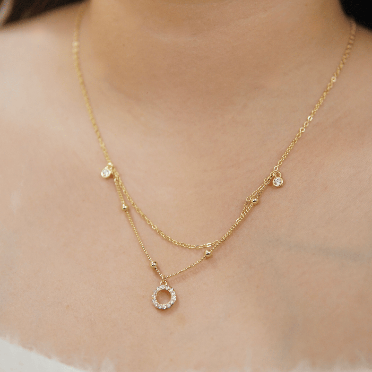 xerra necklace in gold