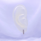 Xirena Hoop Earrings in Rhodium