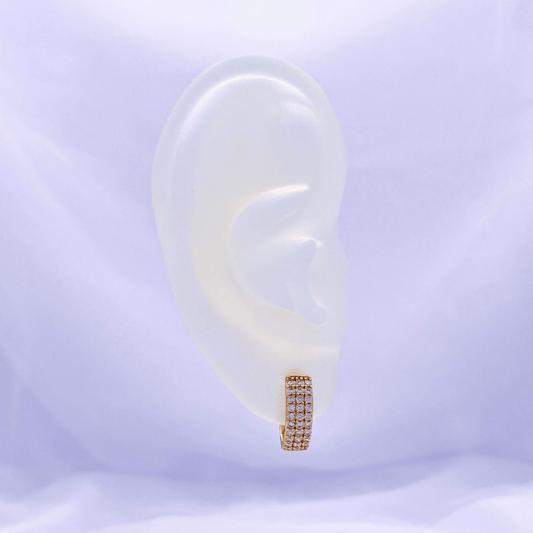 Xolina Hoop Earrings in Gold