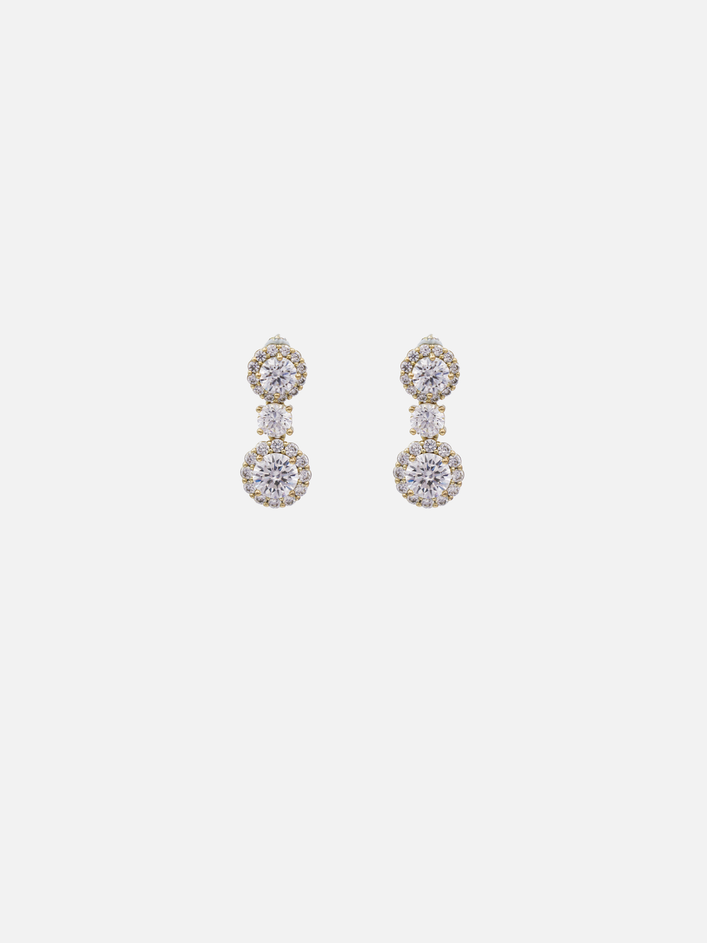 Xylia Drop Studs in Gold