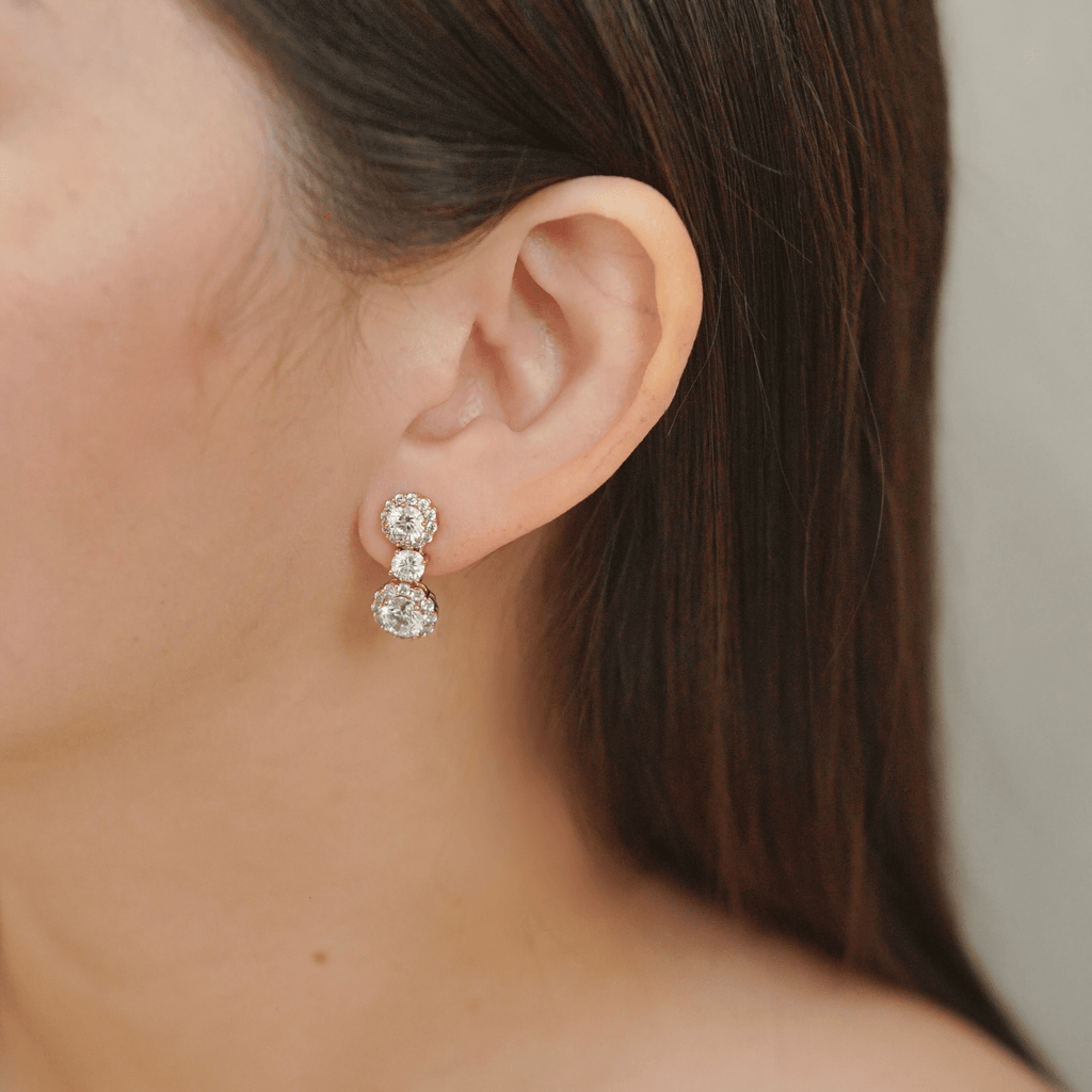 Xylia Dangling Earrings in Gold