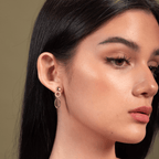 Xyliana Dangling Earrings in Gold