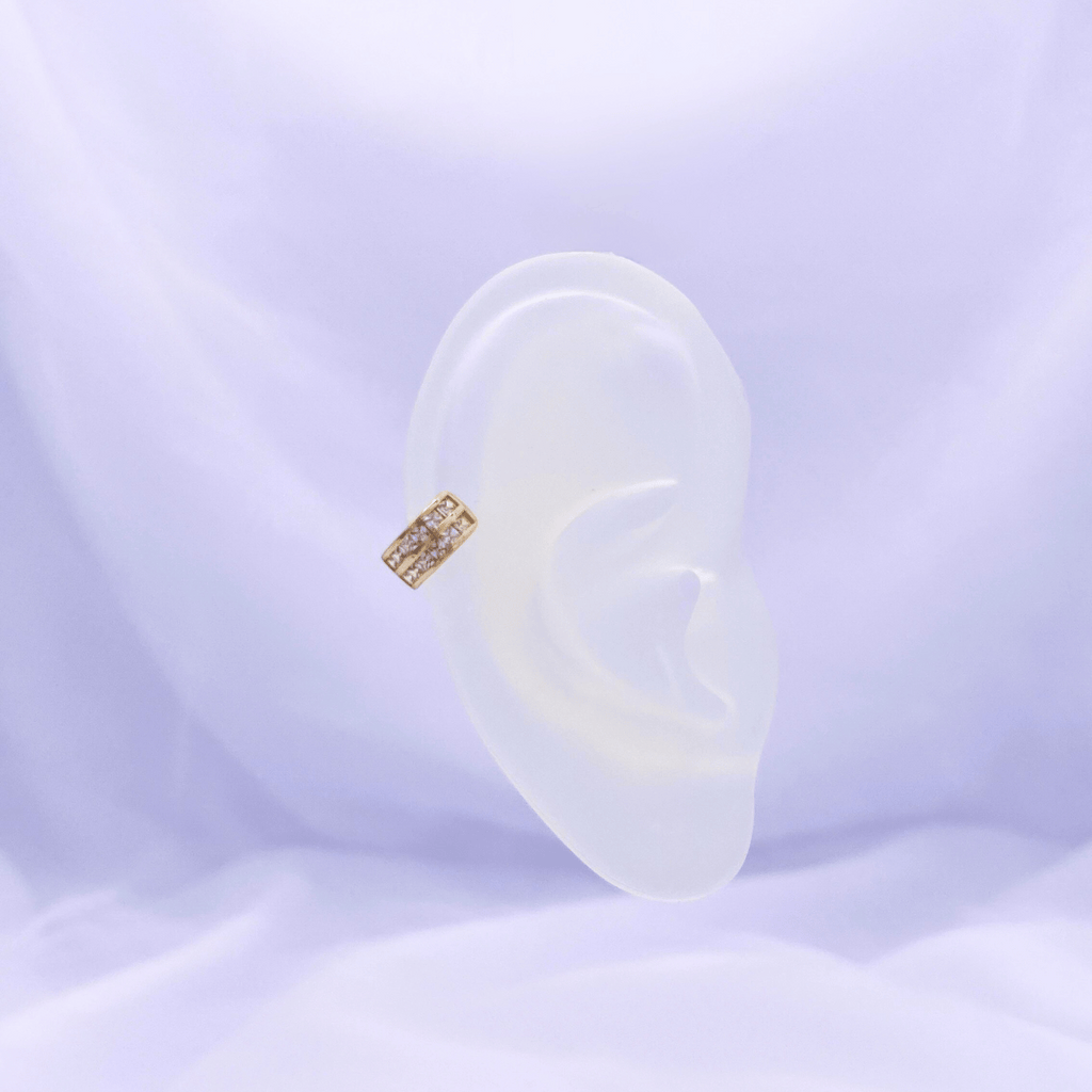 Xyviana Ear Cuff Earrings in Gold