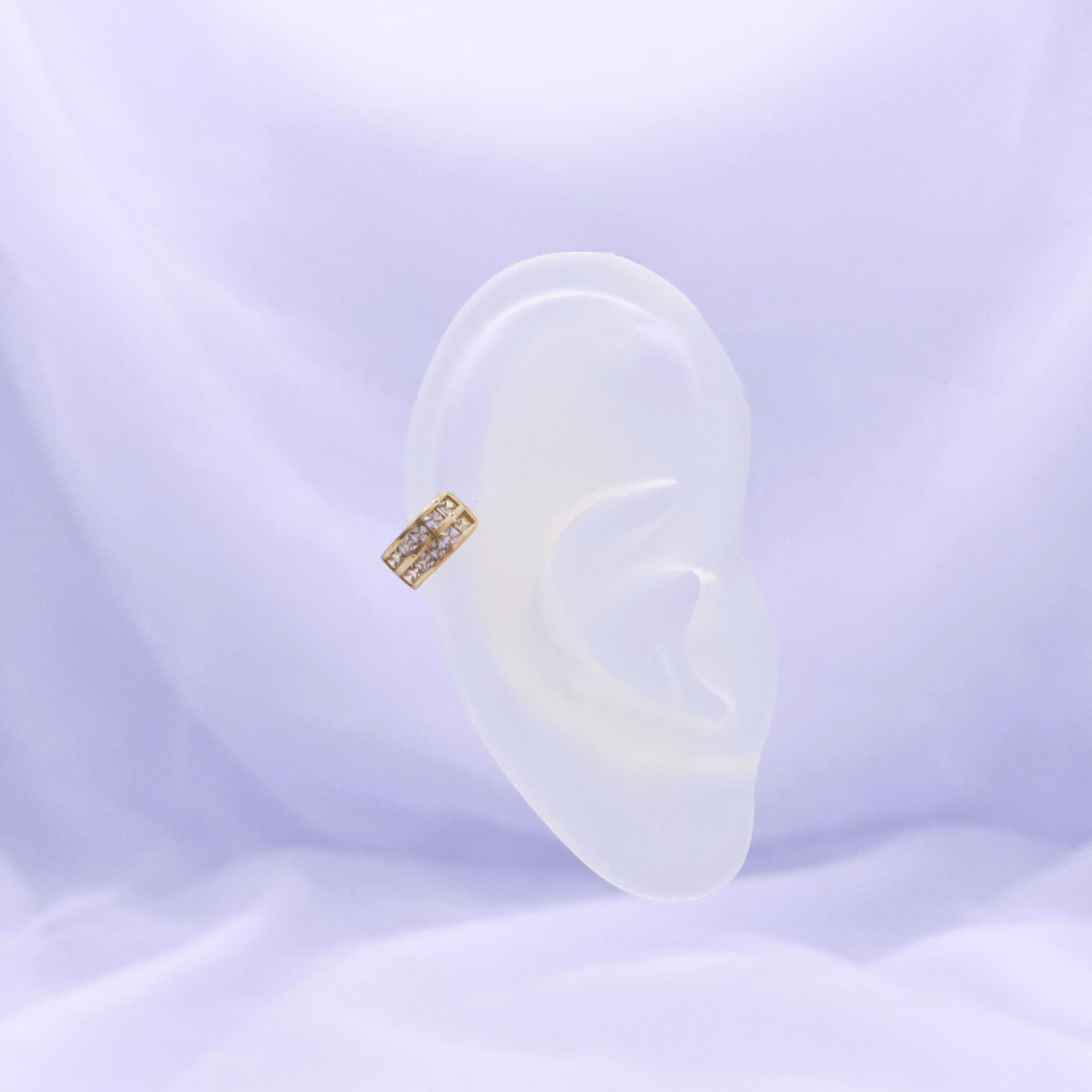 Xyviana Ear Cuff Earrings in Gold