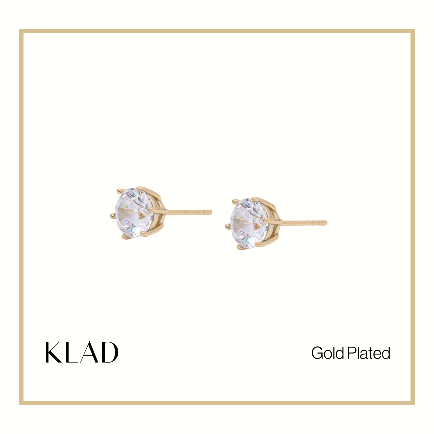Zabelle Stud Earrings in Gold