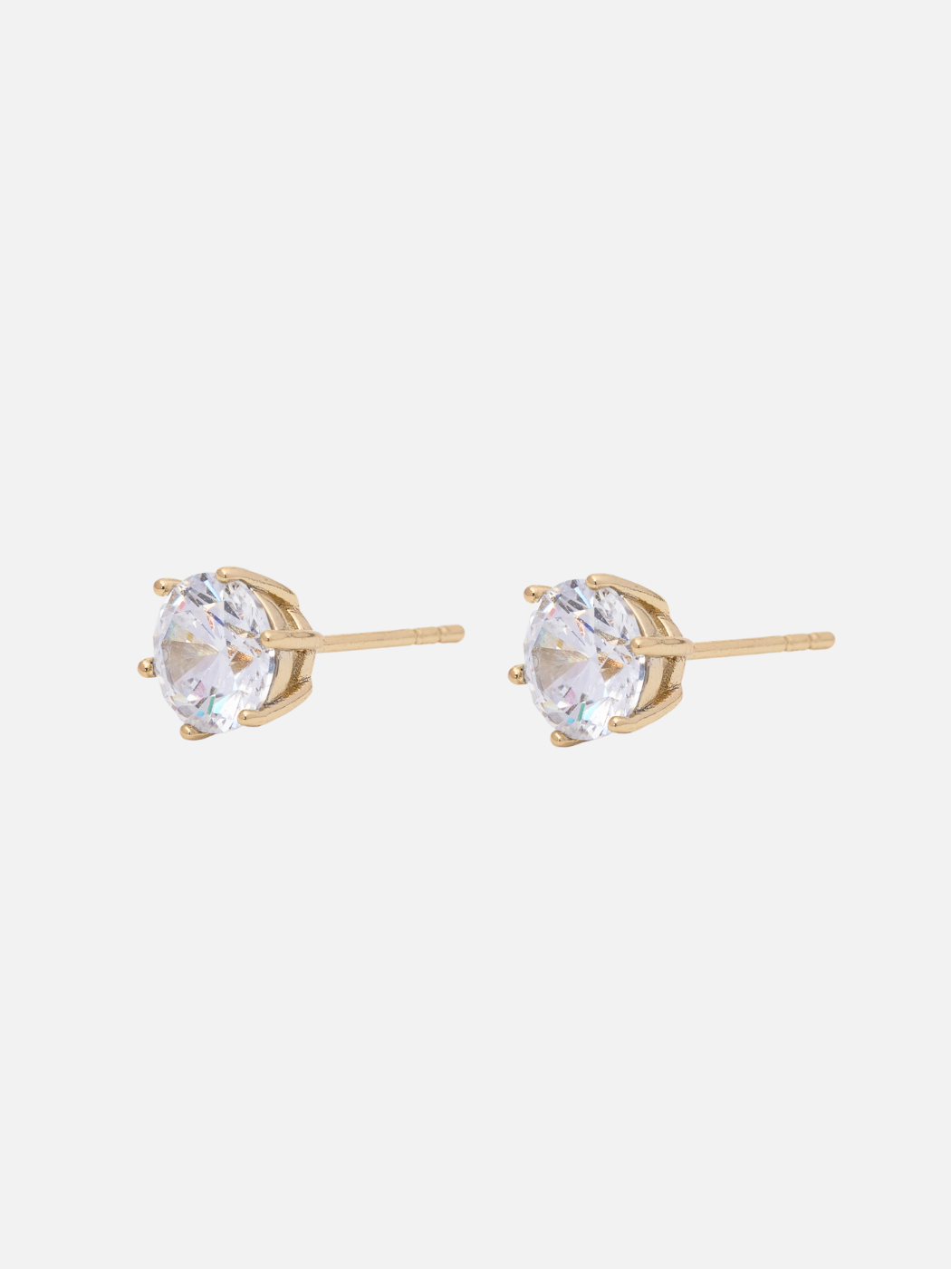 zabelle stud earrings in gold (7mm)