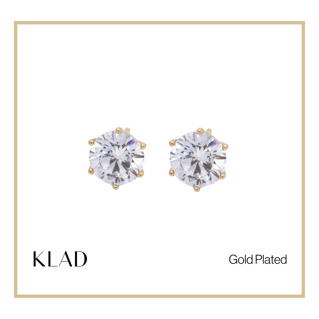 Zabelle Stud Earrings in Gold