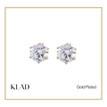 Zabelle Stud Earrings in Gold