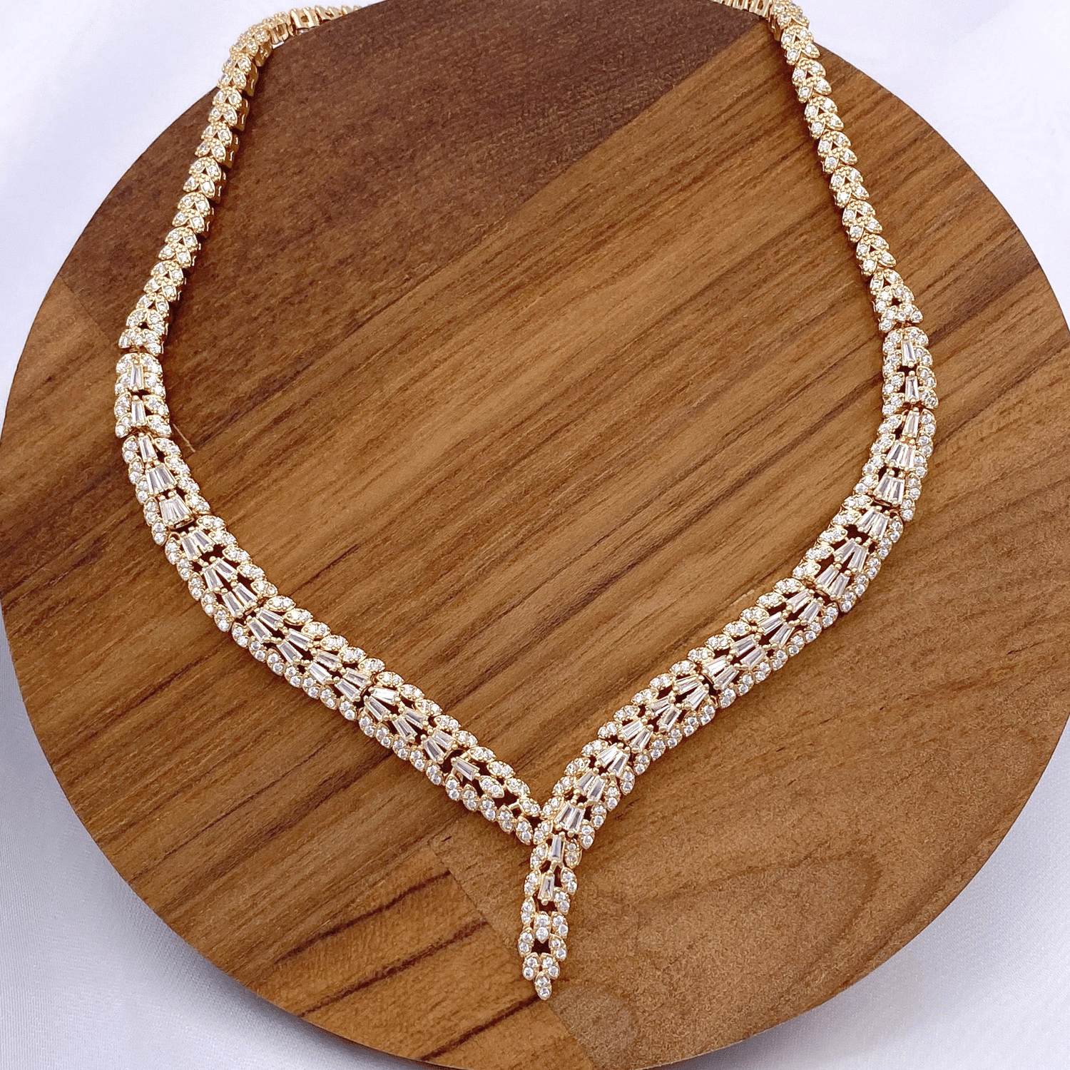 Zahlia Necklace in Gold