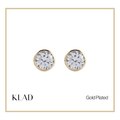 Zandra Stud Earrings in Gold