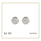 Zandra Stud Earrings in Gold