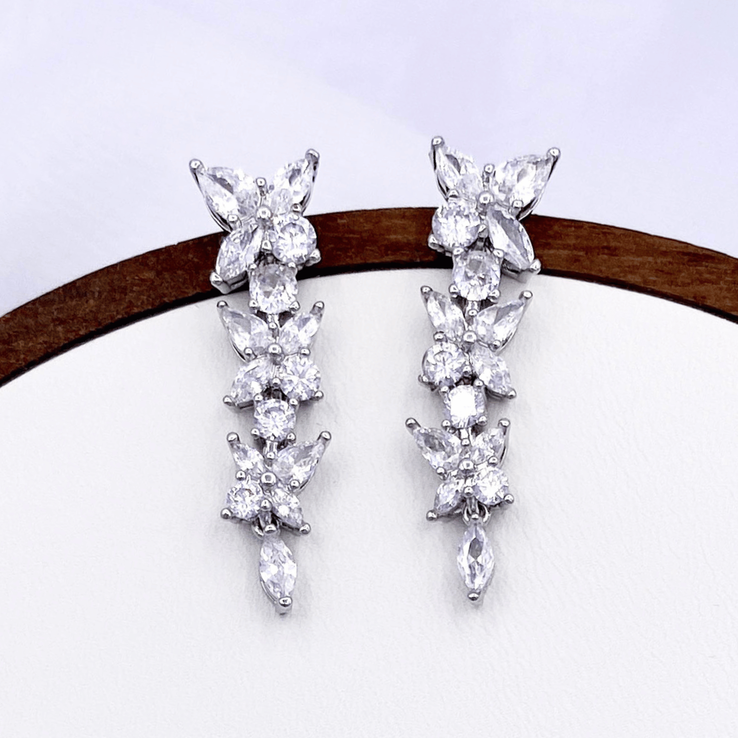 Zandria Set in Rhodium