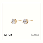 Zia Stud Earrings in Gold