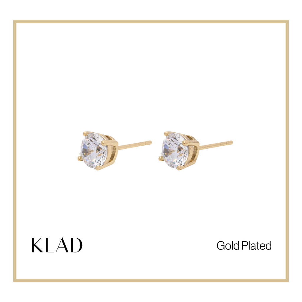 Zia Stud Earrings in Gold