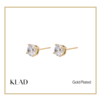 Zia Stud Earrings in Gold
