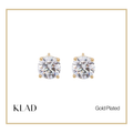 Zia Stud Earrings in Gold