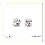 Zia Stud Earrings in Gold