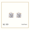 Zia Stud Earrings in Gold