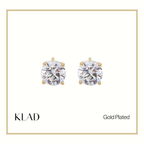 Zia Stud Earrings in Gold