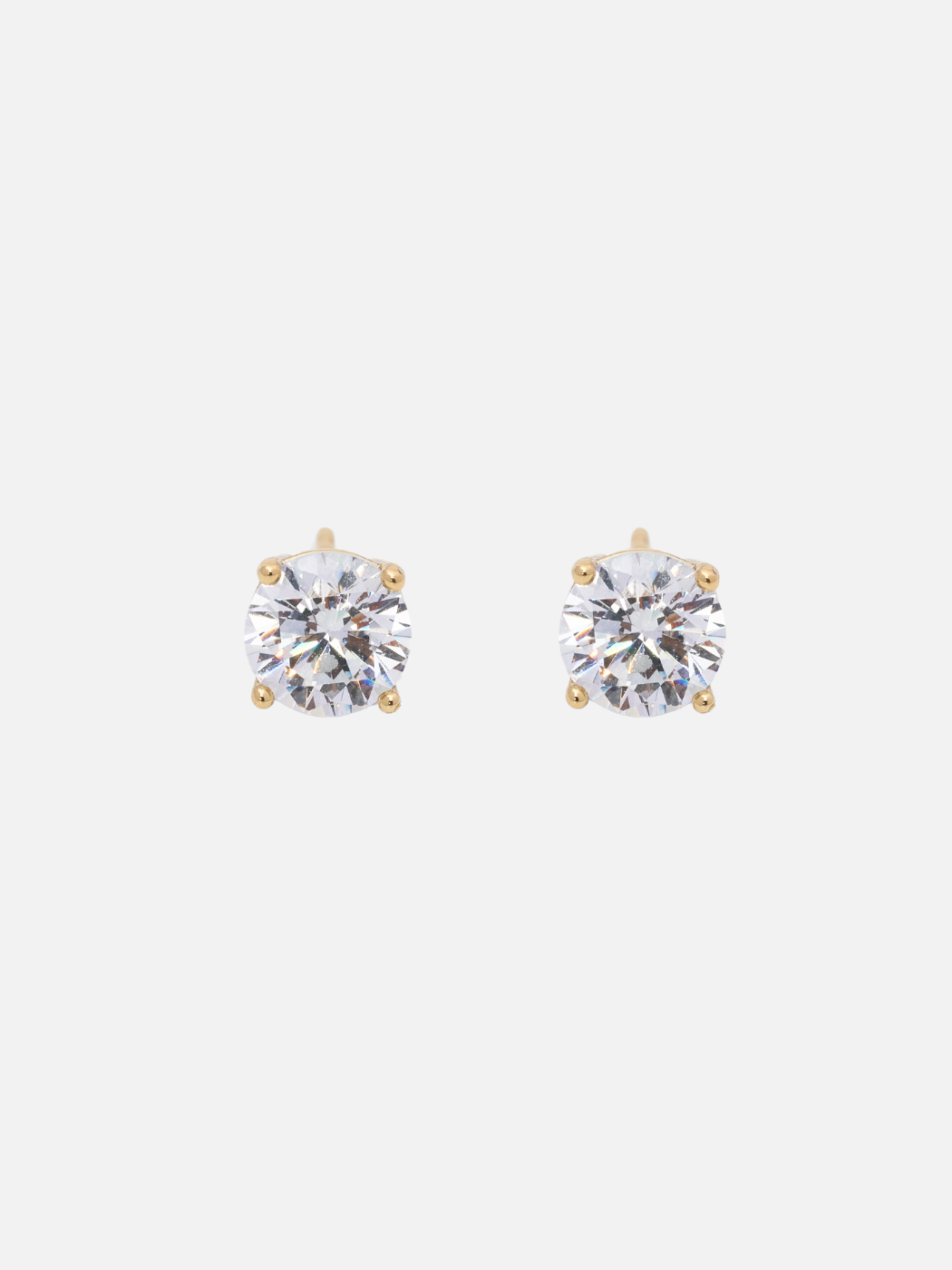 zia stud earrings in gold