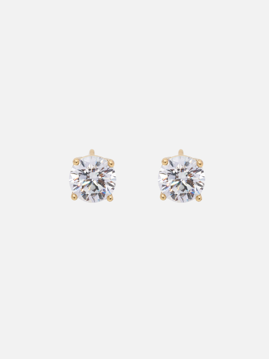 Zia Stud Earrings in Gold