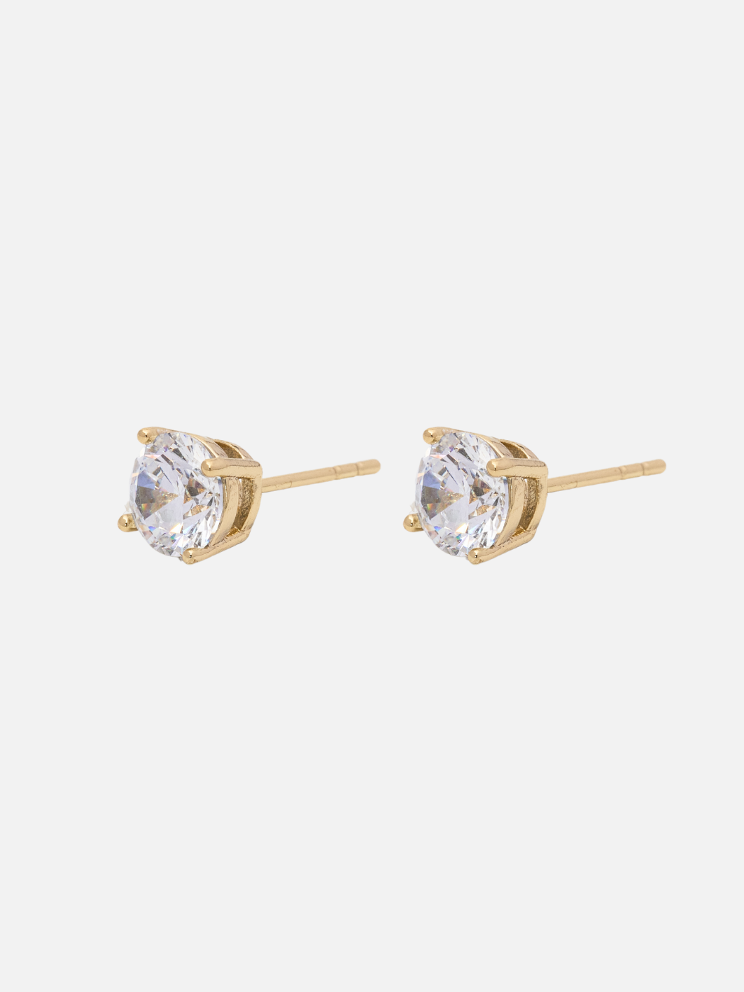 zia stud earrings in gold