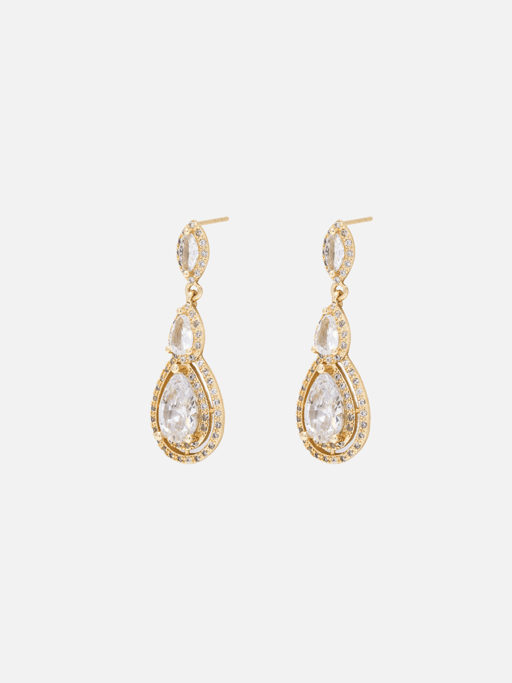 Zienn Stud Earrings in Gold